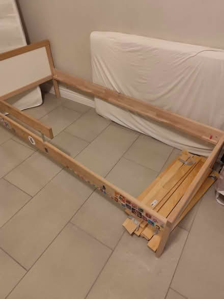 Photo of free IKEA toddler bed + mattress+ cover (woburn Sands MK17) #1