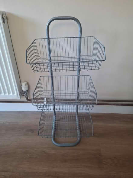 Photo of free 3 x Tier Metal/Wire baskets (Bedhampton PO9) #1