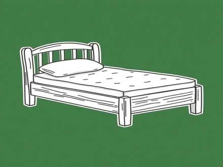 Photo of free Habitat single solid oak bed and new ish mattress (Tufnell Park N19) #1