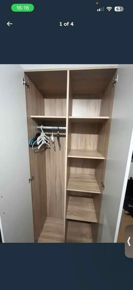 Photo of free Wardrobe,cork board, bedside table, chest of drawers (Whitton TW3) #3