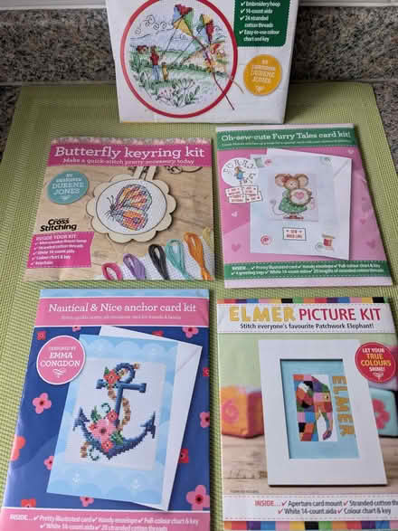 Photo of free Five Small Cross Stitch Kits (Beulah Hill SE19) #1