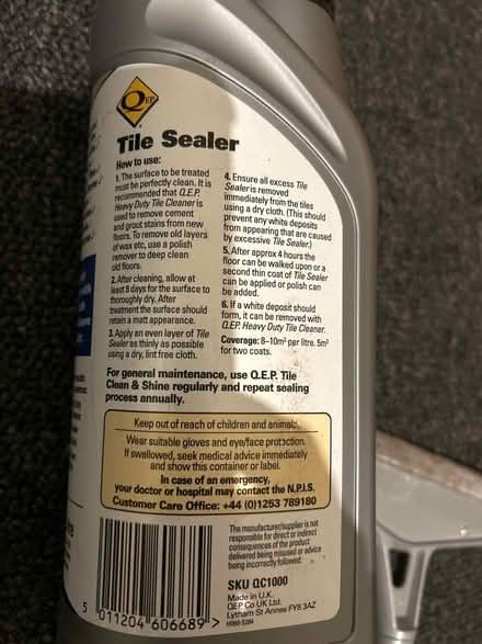 Photo of free Tile sealer (Norbiton KT2) #3
