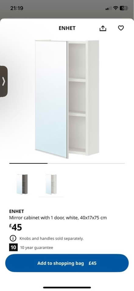 Photo of free IKEA mirror cabinet (Abingdon) #2