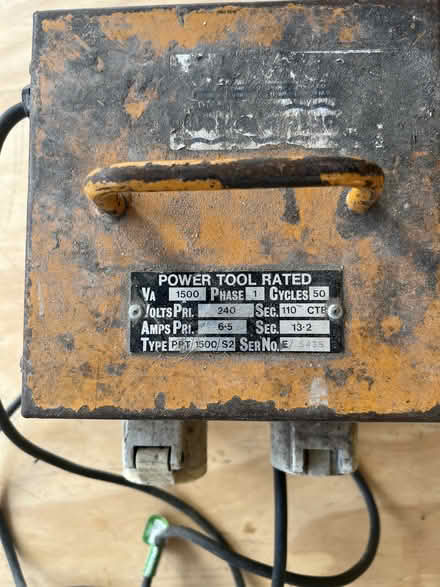 Photo of free 110v transformer (Cromer NR27) #2