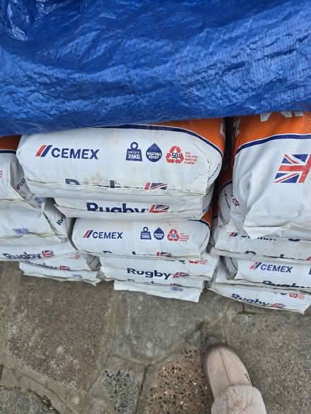Photo of free 17 Bags Of Cement And A Large Bag Of Sand (CT9) #1