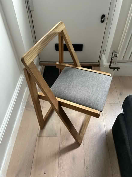 Photo of free Comfy folding wooden chair (Herne Hill SE24) #1