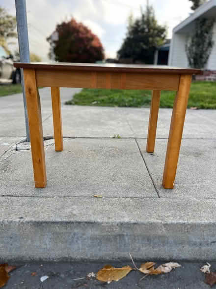 Photo of free Small wooden table (Richmond near San Pablo) #1