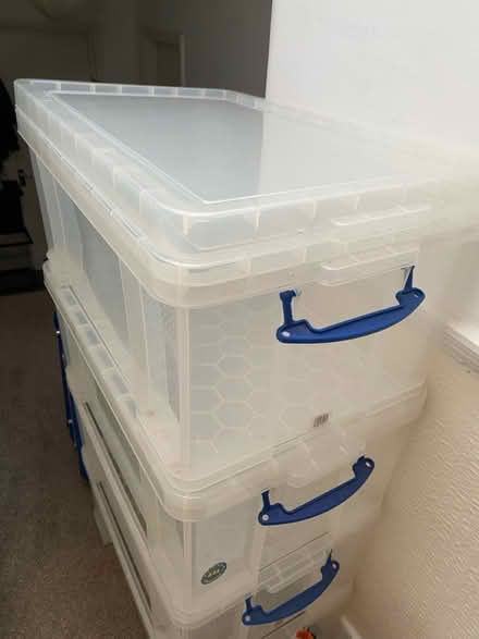 Photo of free 4x 64 L storage boxes (N4 1AD) #2