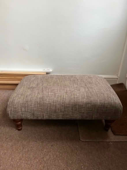 Photo of free Large footstool/pouffe (Loughborough LE11) #1