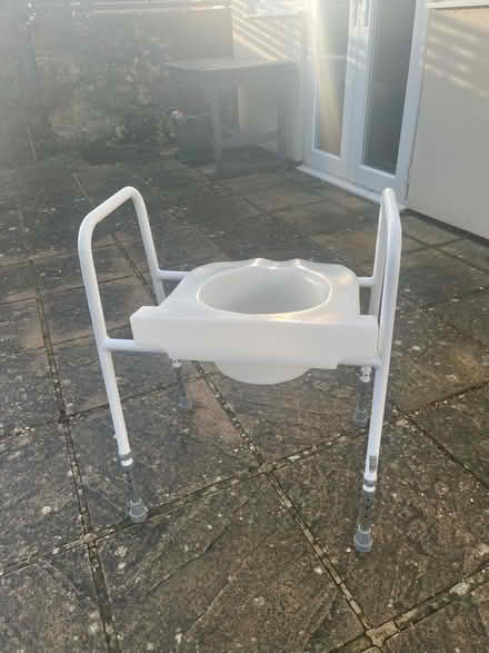 Photo of free Raised Toilet seat plus grip handle (Garsington OX44) #4