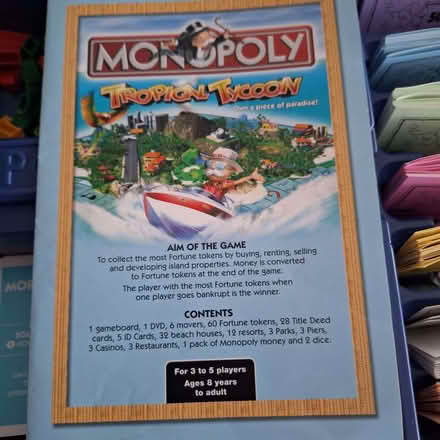 Photo of free monopoly dvd version - no dvd! (Seaside BN22) #3