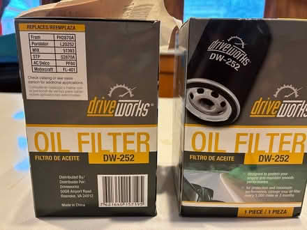 Photo of free Two old but untouched oil filters (Park-Monroe Neighborhood) #1