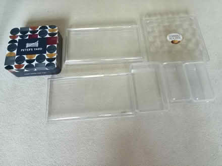 Photo of free Hard plastic containers plus a tin (Tadmarton OX15) #1