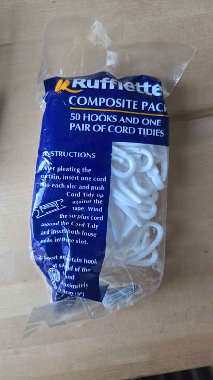 Photo of free Curtain hooks and curtain rail loops (Raynes Park SW20) #2