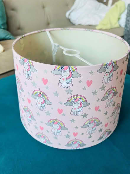 Photo of free Girls' unicorn & rainbows lampshade (Hanwell W7) #1