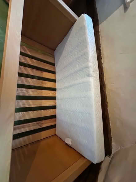 Photo of free Child’s wooden cot (Hemingford Grey PE28) #3