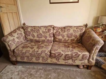 Photo of free Brown 2 seater and beige 3 seater (Mount Pleasant NE43) #1