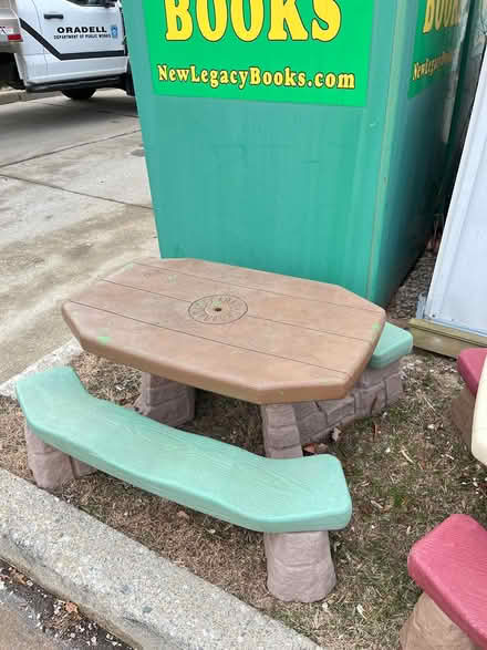 Photo of free Child picnic table (Oradell) #1