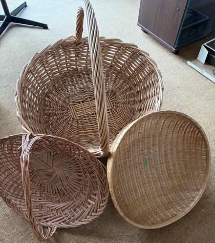 Photo of free 3 x cane baskets (Glen Waverley) #1