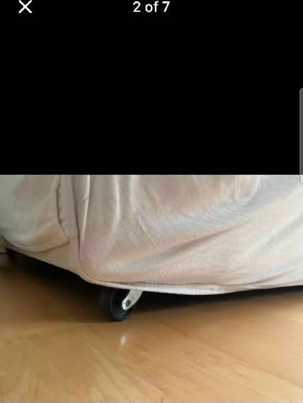 Photo of free White fabric sofa (St James' Street BN1) #2