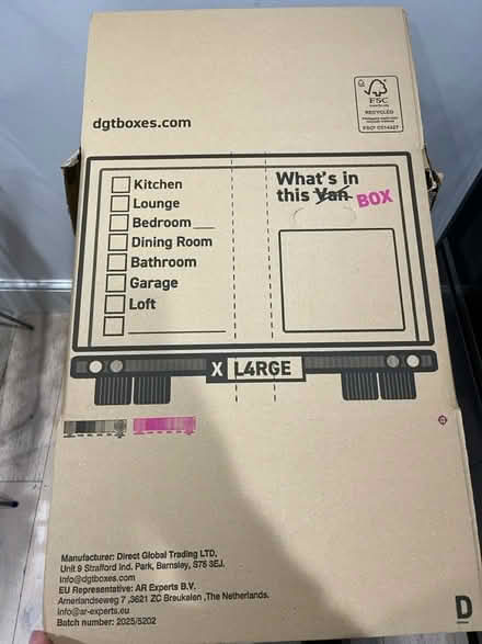 Photo of free 9 large packing boxes, never used (Herne Hill SE24) #4