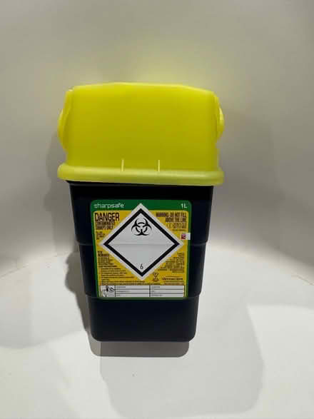 Photo of free 1 litre sharps bin (unused) (Caton LA2) #1