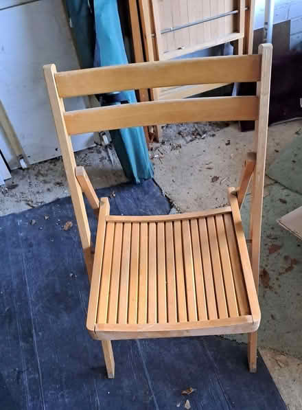 Photo of free Folding wooden chairs (Little Chalfont HP6) #1