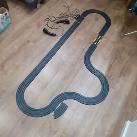 Photo of free Micro Scalextric Track, power unit , Controllers x2. (Fullers Slade MK11) #1