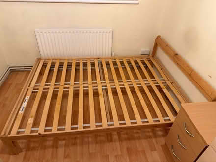 Photo of free Double bed frame (Battersea SW11) #1