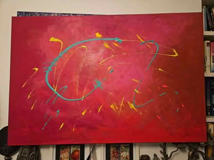 Photo of free Large Original Painting on canvas (West Green N17) #1