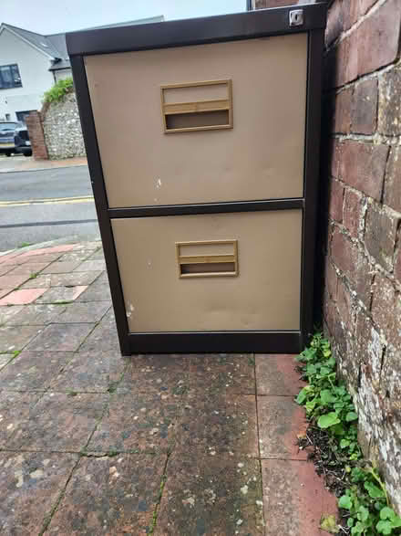Photo of free 2 drawer metal filing cabinet (Eastbourne BN20) #1