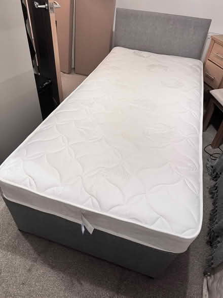 Photo of free Guest trundle bed single/double with mattresses, grey (Fareham PO16) #1
