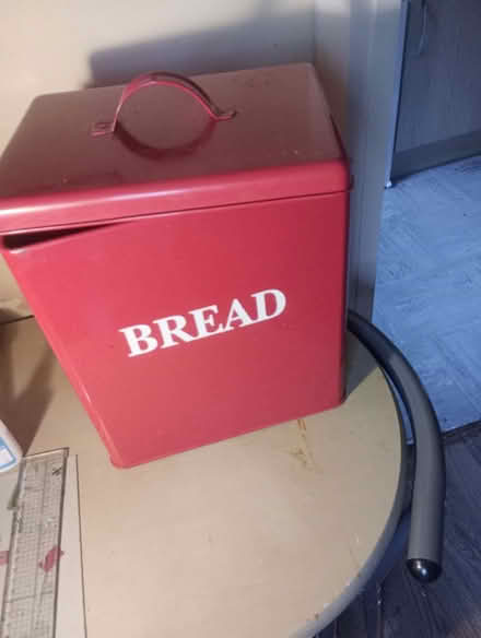 Photo of free Red metal bread bin (IP4) #1