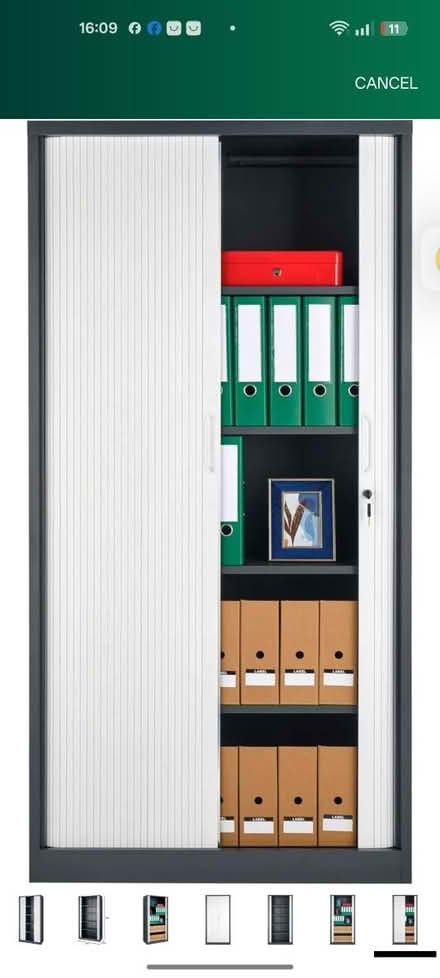 Photo of Metal Tambour Storage Cabinet (SE50dy) #3