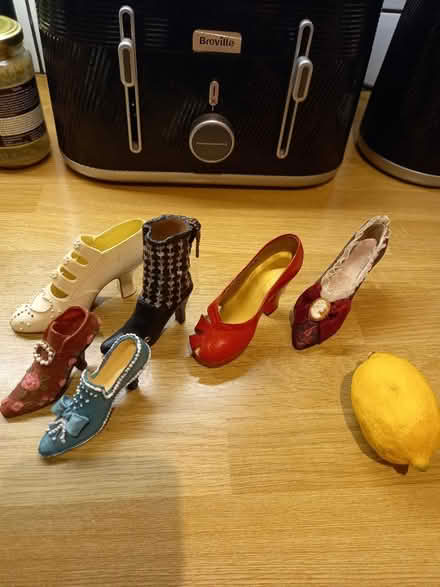 Photo of free 6 x Ceramic shoes (Roundhill area brighton) #1