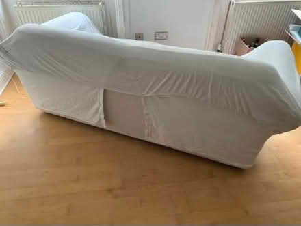 Photo of free White fabric sofa (St James' Street BN1) #3