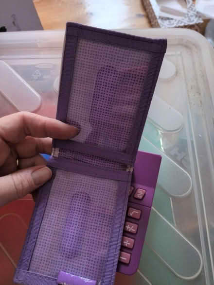 Photo of free Purple calculator and travel wallet (Honor oak) #1