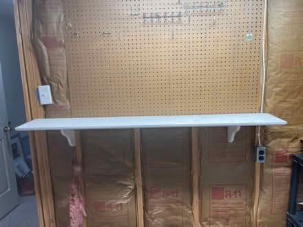 Photo of free Wood shelf wooden white (Hatfield Pa) #1