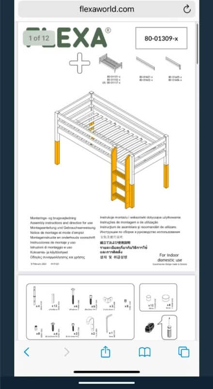 Photo of free Flexa mid sleeper bed extension kit (Well street E9) #1