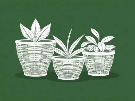 Photo of Grey ratten large planter pots (Wayfield ME5) #1