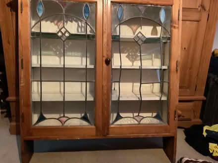 Photo of free Edwardian leaded glass display cabinet (Teddington TW11) #1
