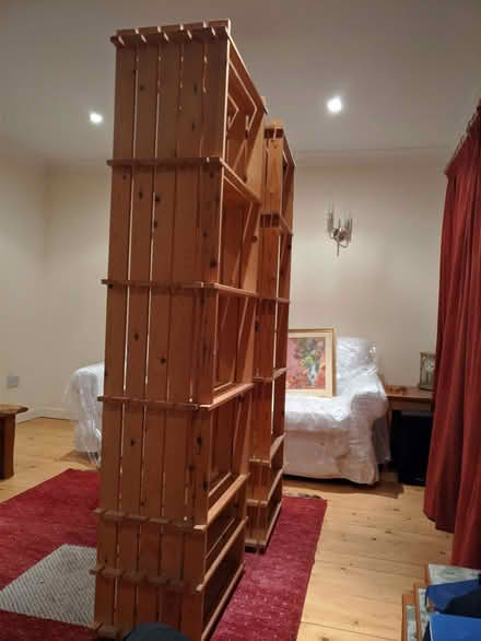 Photo of free Stand alone, pine slatted shelves (Penicuik EH26) #3