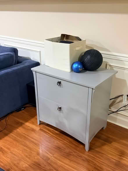 Photo of free Wooden filing cabinet (Wexford Leas, Cherry Hill) #1