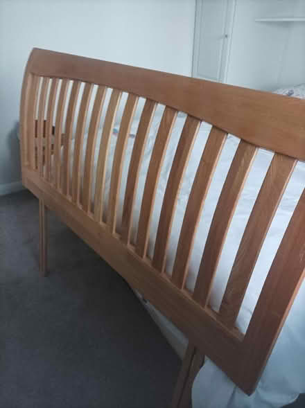 Photo of free Double bed sized oak headboard (Dawlish EX7) #1