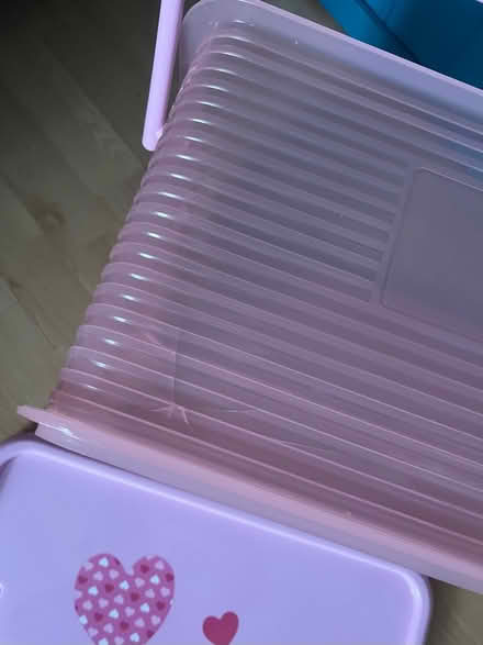 Photo of free Pink locking storage box (Wolsingham DL13) #3