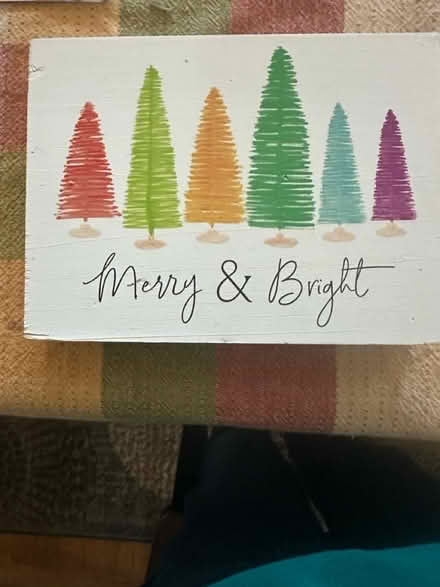 Photo of free Wooden Christmas block (Burlington near Woburn line) #1