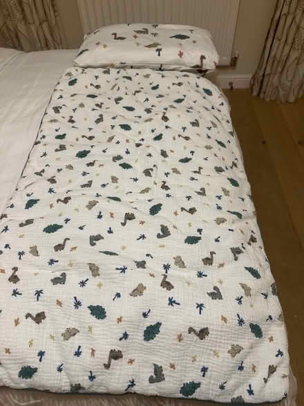 Photo of free La Redoute Dino Pop & jungle bedding, nappy bin and changing mat (Woodford SK7) #1