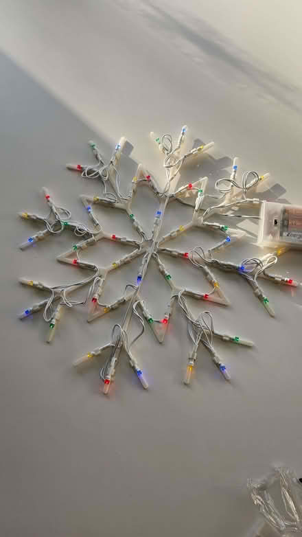 Photo of free Two New Battery Operated Christmas Snowflake Lights (Didsbury M20) #2