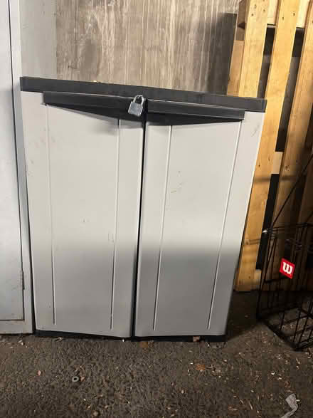 Photo of free Small Garage Plastic Cabinet (Fulham SW6) #1