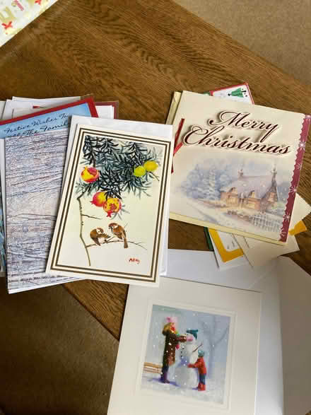 Photo of free Random collection of 29 unused Christmas cards and a few present labels from charities (Dudleston Heath SY12) #1